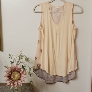 Merona boho high low tank